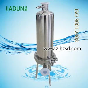 SS304 / 316L Tek Kartuş Paslanmaz Sıhhi Filtre Muhafazası